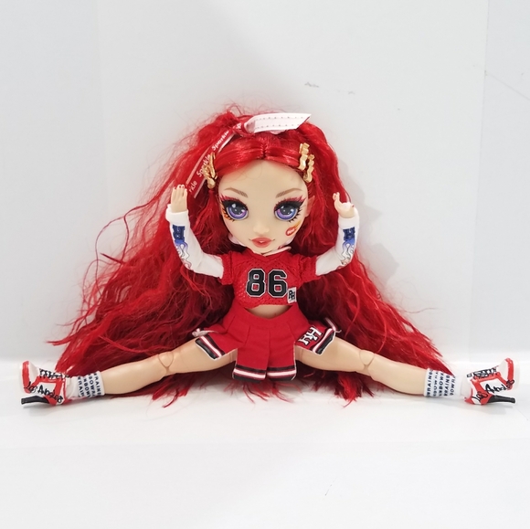 L.O.L SURPRISE RAINBOW HIGH CHEER RUBY ANDERSON RED FASHION CHEERLEADER DOLL 10" - Picture 7 of 11